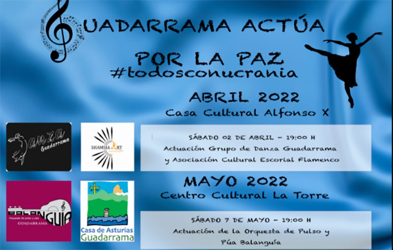 Guadarrama | Asociaciones y grupos musicales se unen en Guadarrama para recaudar fondos para Ucrania
