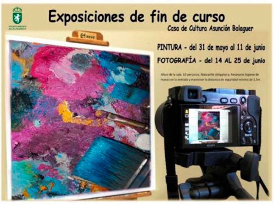 Alpedrete | Exposiciones de fin de curso de los talleres de Pintura y Fotografía en la Casa de Cultura