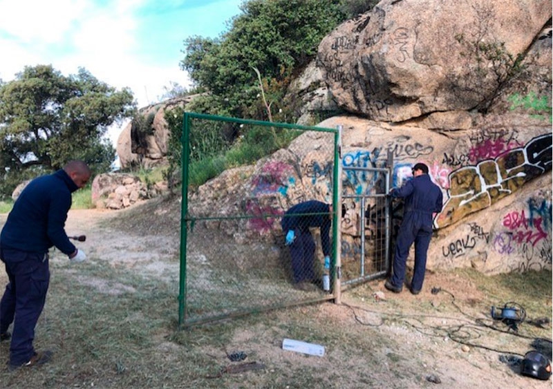 Torrelodones | Labores de limpieza y mejora en el Mirador de Los Robles