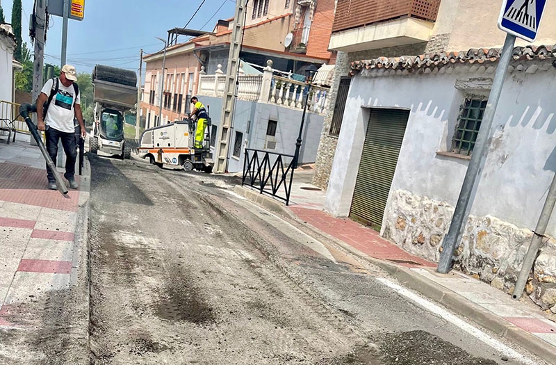 Villanueva de Perales | La Comunidad de Madrid acomete las obras de mejora del asfaltado en la travesía de la M-523 en Villanueva de Perales