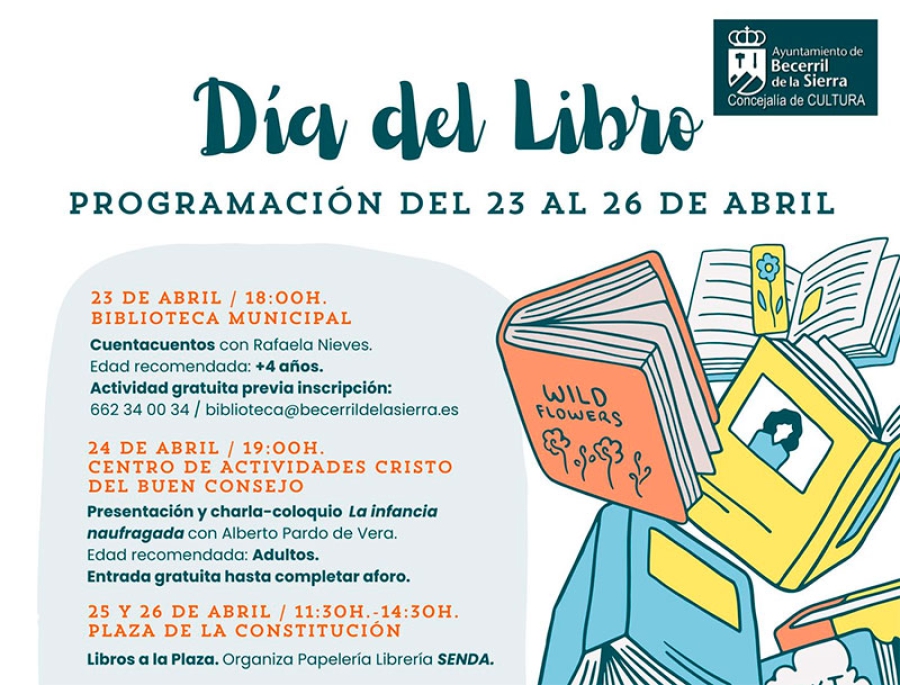 Becerril de la Sierra | Día del Libro en Becerril de la Sierra. Programación del 23 al 26 de abril