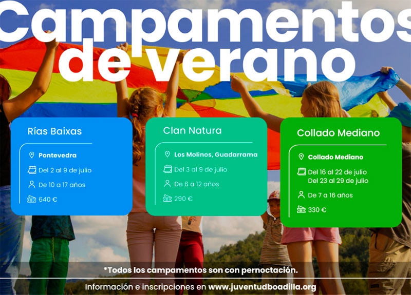 Boadilla del Monte | Abierto el plazo de inscripción para los campamentos de verano de la Concejalía de Juventud
