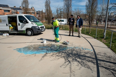 Boadilla del Monte | El servicio de limpieza ha eliminado 1624 grafitis en el último semestre