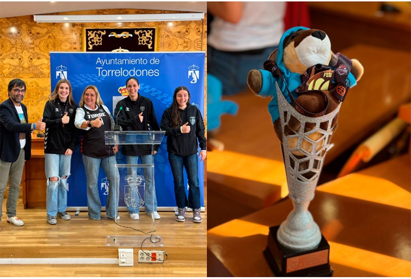 Torrelodones | El Ayuntamiento rinde homenaje a las jugadoras y técnicos del equipo junior femenino del Jansen BT