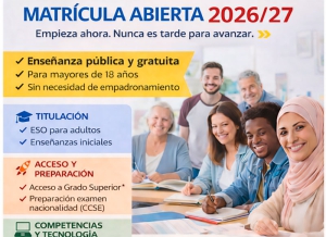 Los Molinos | Matriculación abierta para el curso 2026/27 en el CEPA Sierra de Guadarrama
