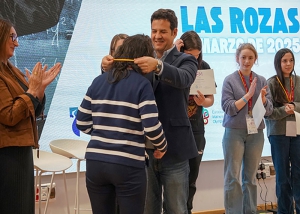 Las Rozas | Apoyo del alcalde de Las Rozas al fomento de las vocaciones científicas y tecnológicas durante la Olimpiada Femenina Española de Matemáticas