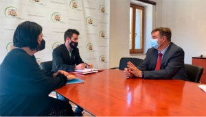 El Escorial | José Antonio Sánchez, Viceconsejero de la Administración Local de la CAM, visita El Escorial