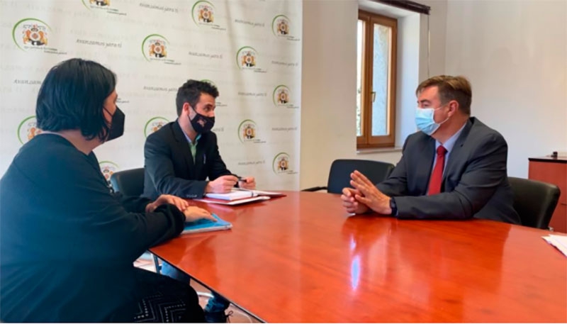 El Escorial | José Antonio Sánchez, Viceconsejero de la Administración Local de la CAM, visita El Escorial