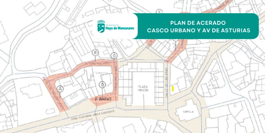 Hoyo de Manzanares | Victoria Barderas pone en marcha un proyecto de mejora de acerados en el casco urbano y la Avenida de Asturias