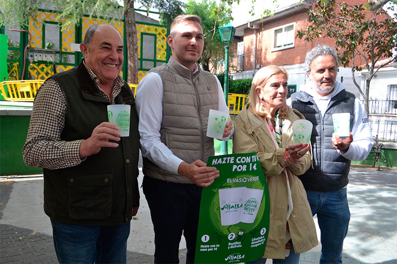 Collado Villalba | Gran éxito del proyecto de la reutilización de vasos en las fiestas de El Gorronal de Collado Villalba