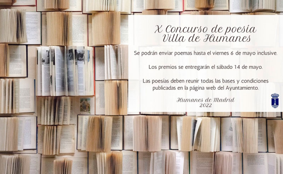 Humanes de Madrid  | La Concejalía de Cultura convoca el X Concurso de Poesía: “Villa de Humanes”
