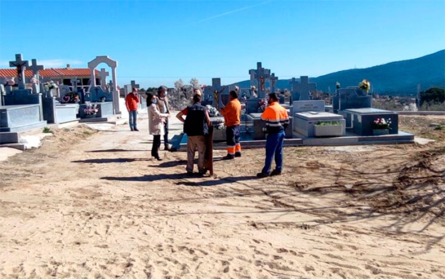 San Martín de Valdeiglesias | Una zona del cementerio, cerrada por obras de mejora