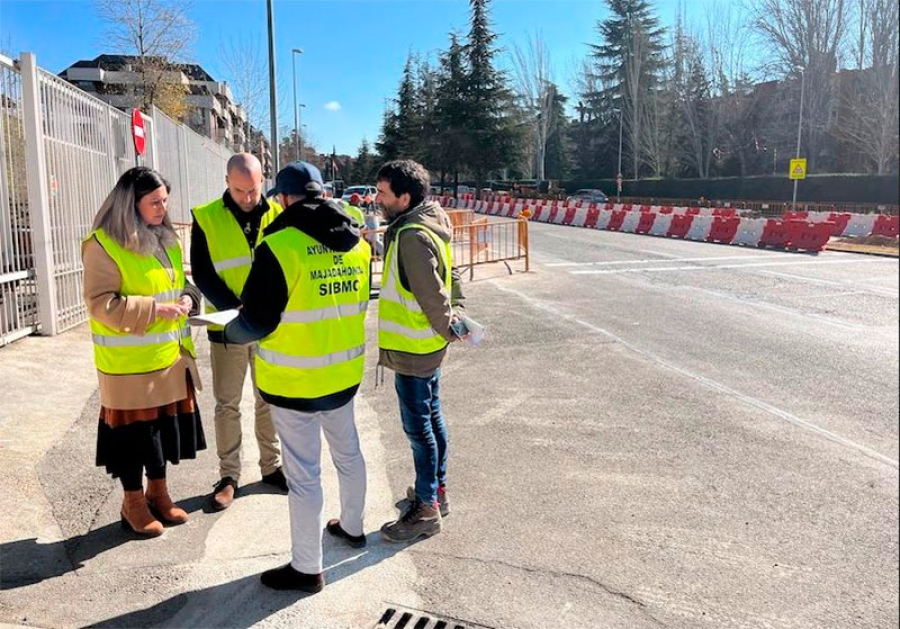 Majadahonda | En marcha los trabajos de construcción de la nueva glorieta en la Avenida de Guadarrama