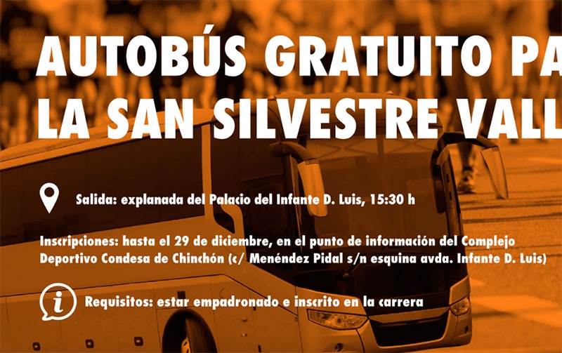 Boadilla del Monte | El Ayuntamiento ofrece transporte gratuito a los empadronados para ir a la San Silvestre Vallecana