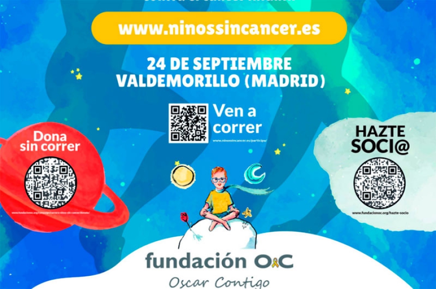 Valdemorillo | El 24 de septiembre Valdemorillo celebrará la primera Carrera Solidaria Niños Sin Cáncer en España