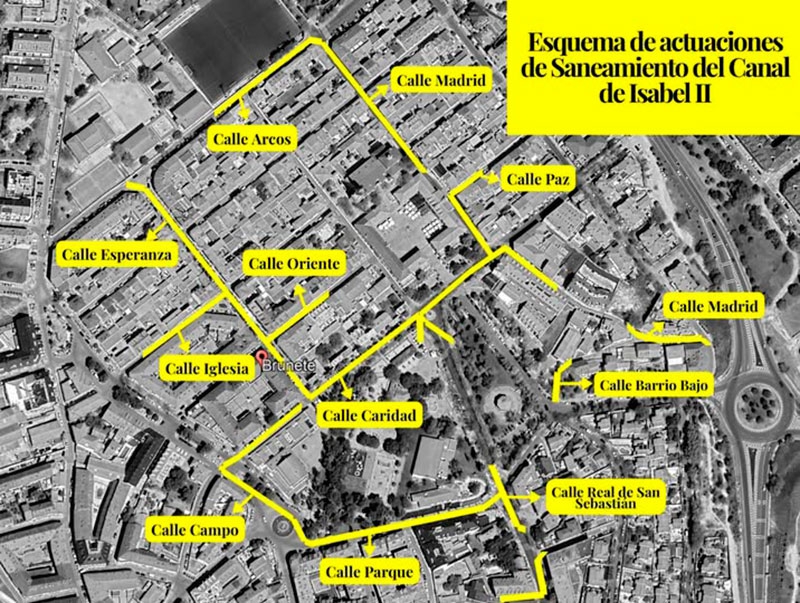 Brunete | Obras de mejora en diversas calles del casco de Brunete