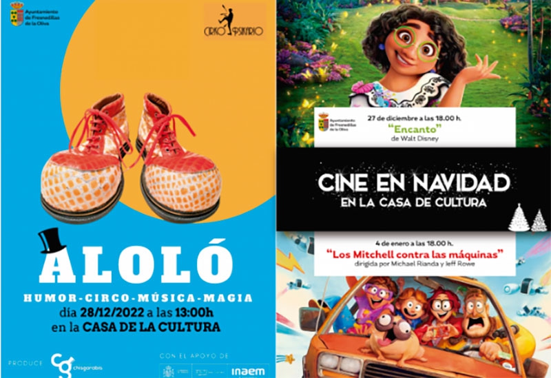 Fresnedillas de la Oliva | Cine y circo estas Navidades en la Casa de la Cultura