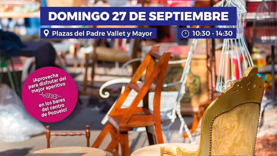 Pozuelo de Alarcón | Arranca este domingo una nueva temporada del Mercado de Segunda Vida en el centro de Pozuelo