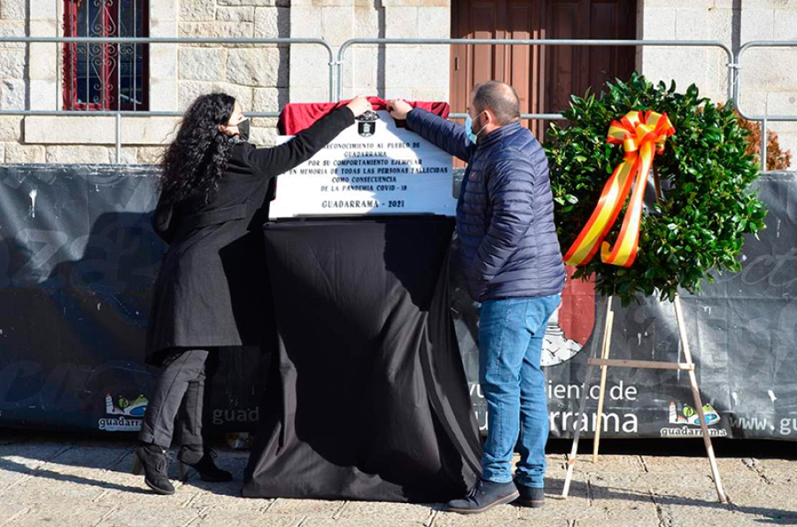 Guadarrama | Homenaje el comportamiento ejemplar de la población y la memoria de las víctimas del Covid-19