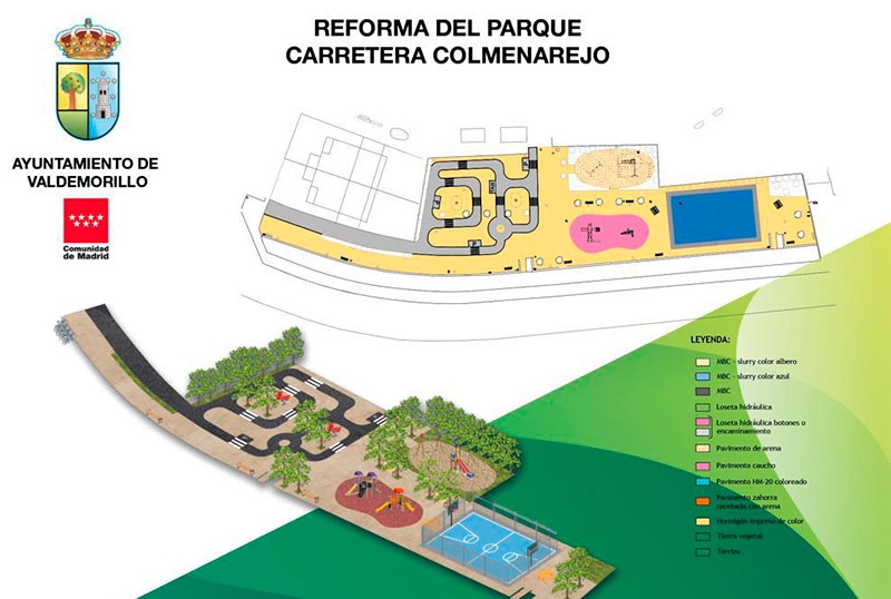 Valdemorillo | Ya en marcha la adjudicación de las obras para la renovación integral de los parques y jardines
