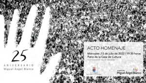 San Lorenzo de El Escorial | Acto Homenaje con motivo del XXV Aniversario del asesinato de Miguel Ángel Blanco