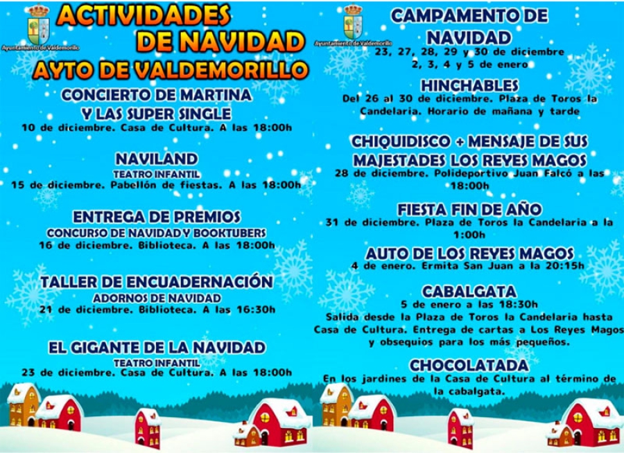 Valdemorillo | Más de una decena de propuestas para vivir la magia de la Navidad en Valdemorillo