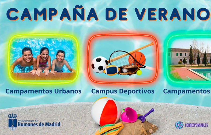 Humanes de Madrid | Amplia oferta de actividades para niños de 3 a 17 años en la Campaña de Verano 2024