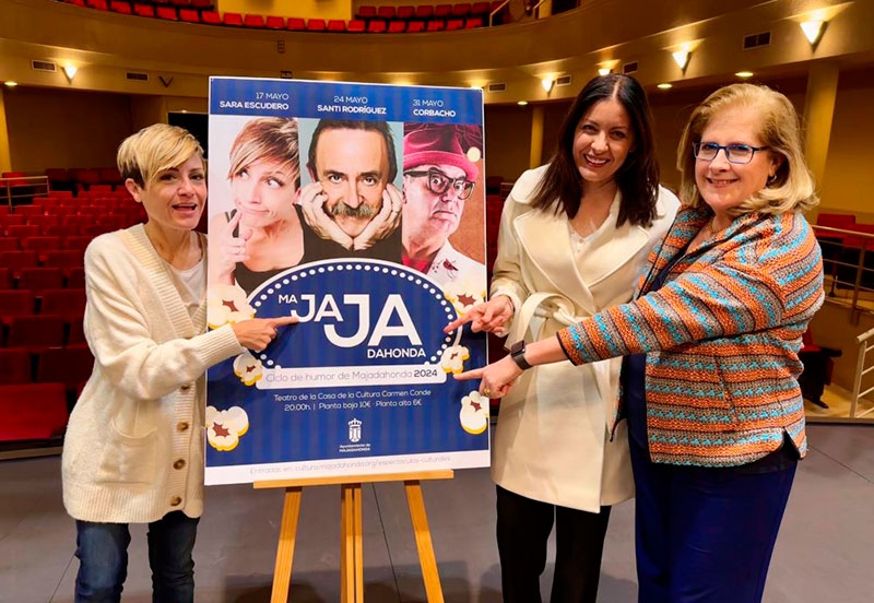 Majadahonda | El Ayuntamiento presenta “MaJAJAdahonda”: un ciclo de humor con Corbacho, Santi Rodríguez y Sara Escudero