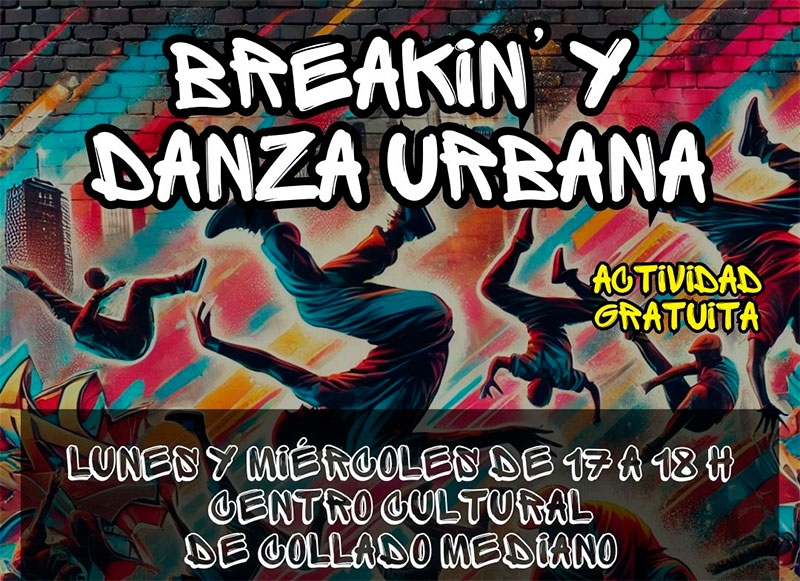 Collado Mediano | Collado Mediano apuesta por la danza urbana con la nueva actividad de Breakin’
