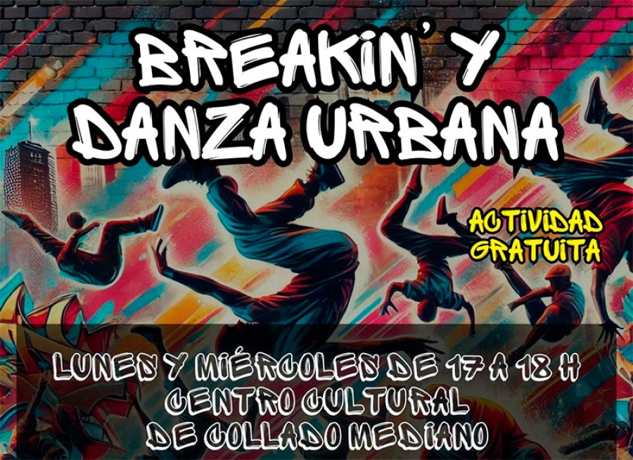 Collado Mediano | Collado Mediano apuesta por la danza urbana con la nueva actividad de Breakin’