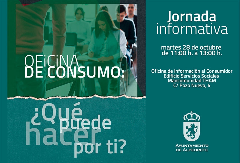 Alpedrete | Jornada informativa. Oficina de atención al consumidor: ¿qué puede hacer por ti?