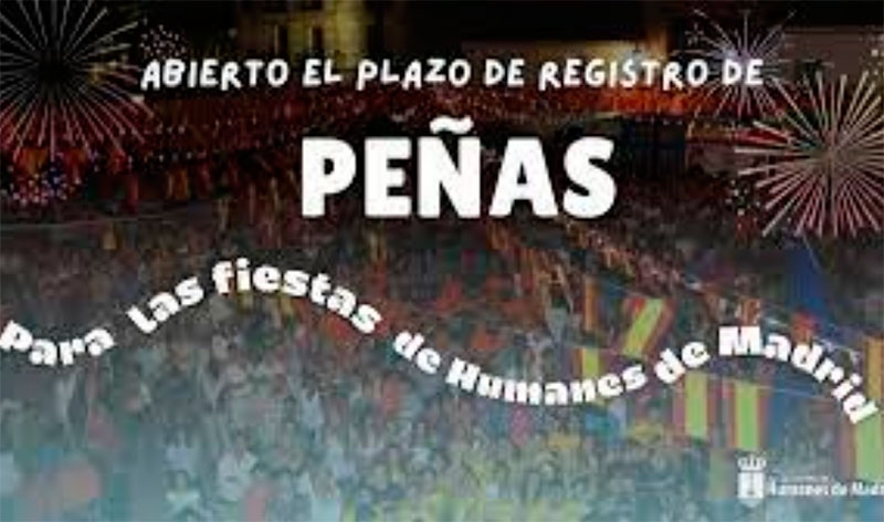 Humanes de Madrid | Abierto el plazo de registro de peñas para las fiestas populares de Humanes de Madrid