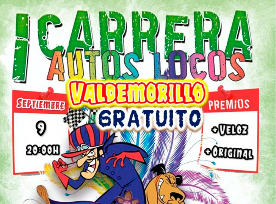 Valdemorillo | Abiertas ya inscripciones para la I Carrera Autos Locos de Valdemorillo