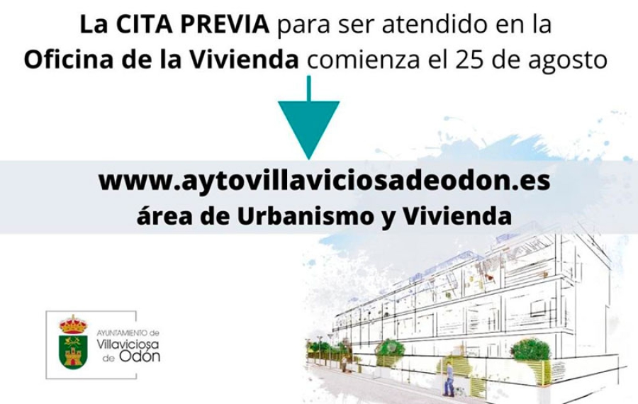 Villaviciosa de Odón | El 25 de agosto se abrirá la cita previa para recibir información y presentar las solicitudes de las viviendas de protección pública en régimen de venta