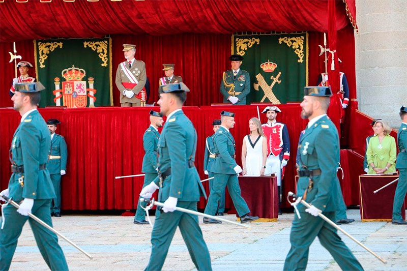 San Lorenzo de El Escorial | Su Majestad el Rey Don Felipe preside la entrega de Reales Despachos a los nuevos suboficiales de la Guardia Civil