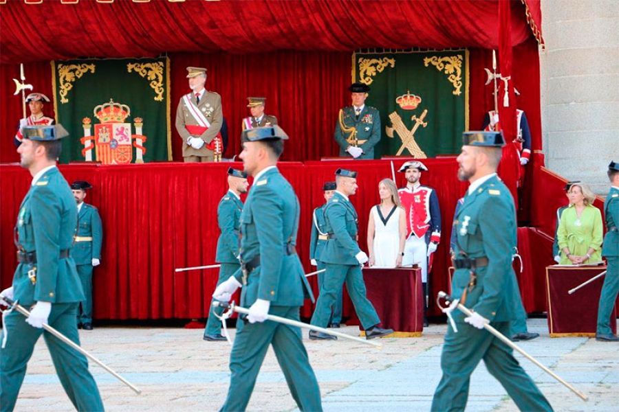 San Lorenzo de El Escorial | Su Majestad el Rey Don Felipe preside la entrega de Reales Despachos a los nuevos suboficiales de la Guardia Civil