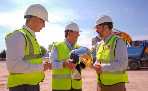 Villanueva de la Cañada | Los consejeros de Presidencia y de Medio Ambiente visitaron junto al alcalde las obras del Parque de Bomberos de Villanueva de la Cañada