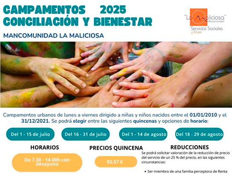 Guadarrama | La Mancomunidad La Maliciosa abre mañana la solicitud de plaza en los Campamentos de Verano