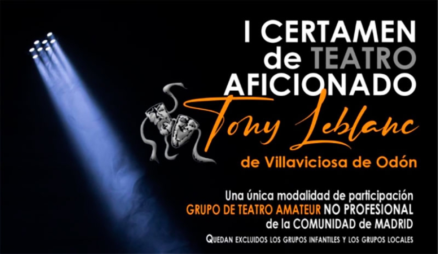 Villaviciosa de Odón | Villaviciosa de Odón convoca el I Certamen de Teatro Aficionado “Tony Leblanc”