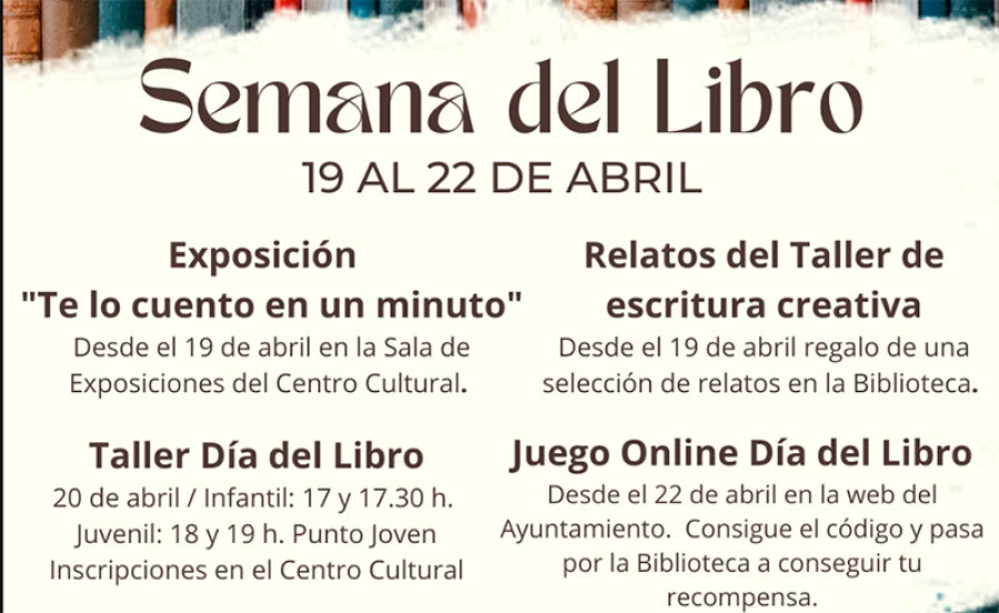 Colmenarejo | Semana del Libro 2022 del 19 al 22 de abril
