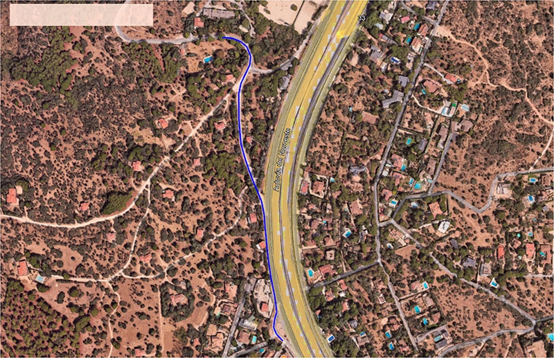 Torrelodones | Canal corta por obras un carril de la vía de servicio en sentido Madrid
