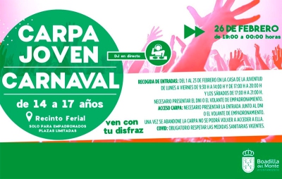 Boadilla del Monte | La Carpa Joven Carnaval abrirá el 26 de febrero con DJ en directo