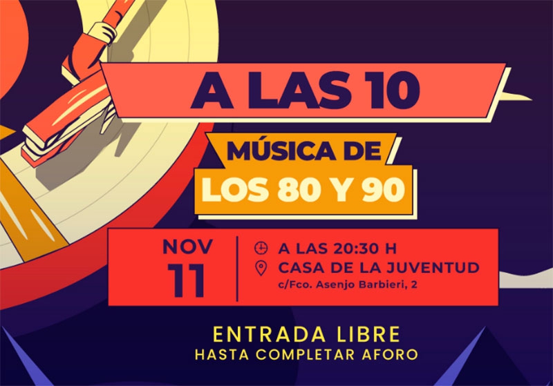 Boadilla del Monte | El próximo sábado la Casa de la Juventud ofrecerá un concierto gratuito de música de los 80 y 90