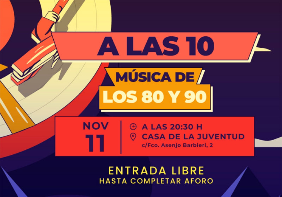 Boadilla del Monte |  El próximo sábado la Casa de la Juventud ofrecerá un concierto gratuito de música de los 80 y 90