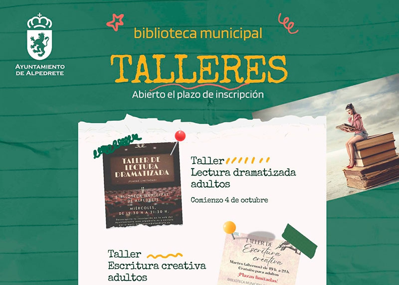 Alpedrete | Abierto el plazo de inscripción para las actividades de la Biblioteca Municipal