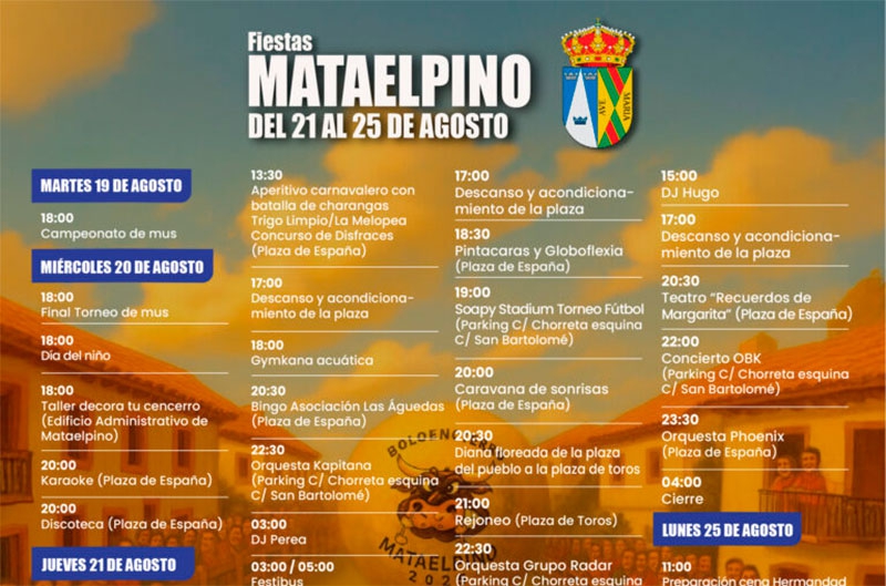 El Boalo, Cerceda, Mataelpino | Vuelven las Fiestas de Mataelpino 2025