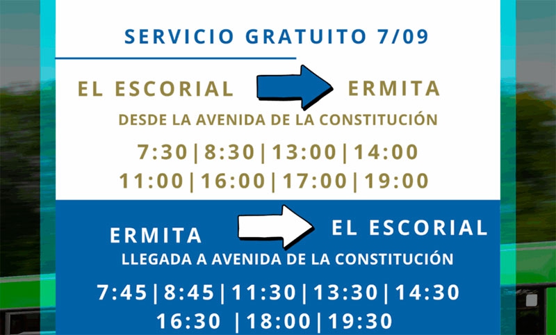 El Escorial | El Ayuntamiento pone autobuses gratuitos para acudir a la Romería en honor a la Virgen de la Herrería