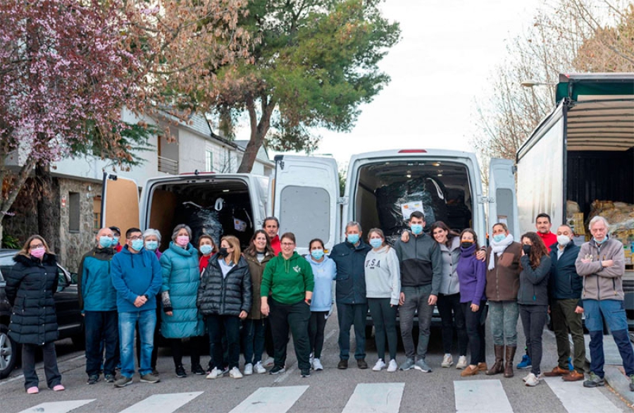 Villanueva de la Cañada | Villanueva de la Cañada envía unas 20 toneladas de ayuda humanitaria a refugiados ucranianos