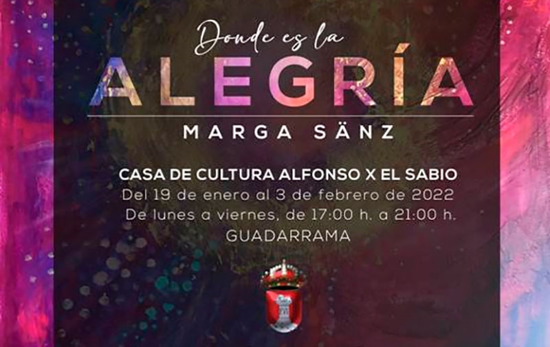 Guadarrama | La artista serrana Marga Sänz expone su obra en la Casa de Cultura Alfonso X el Sabio