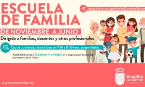 Boadilla del Monte |  La Escuela de Familia ofrece charlas todos los lunes de manera presencial